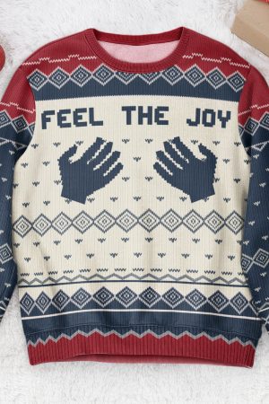 Feel The Joy - Personalized Ugly Sweater
