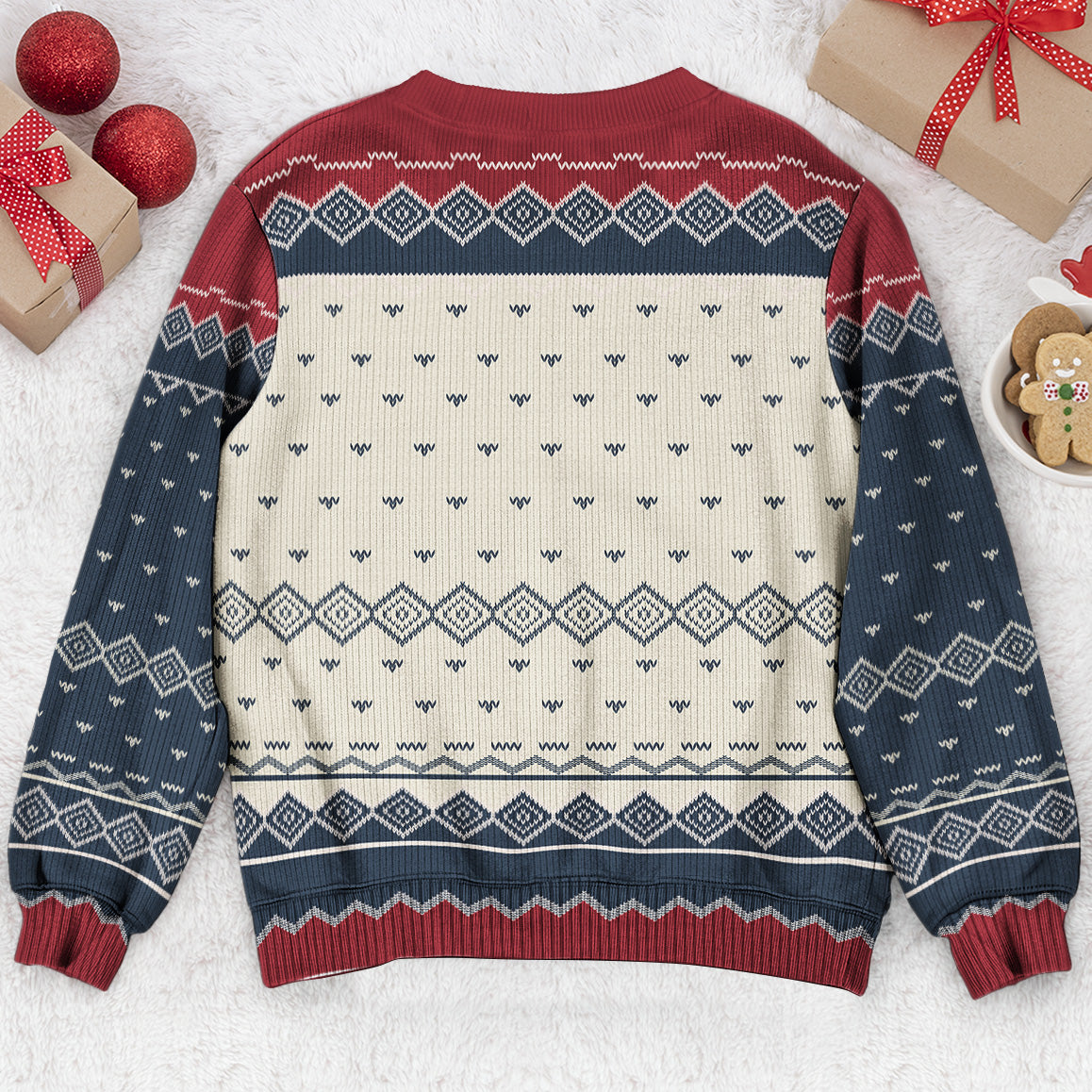 Feel The Joy - Personalized Ugly Sweater - Image 4