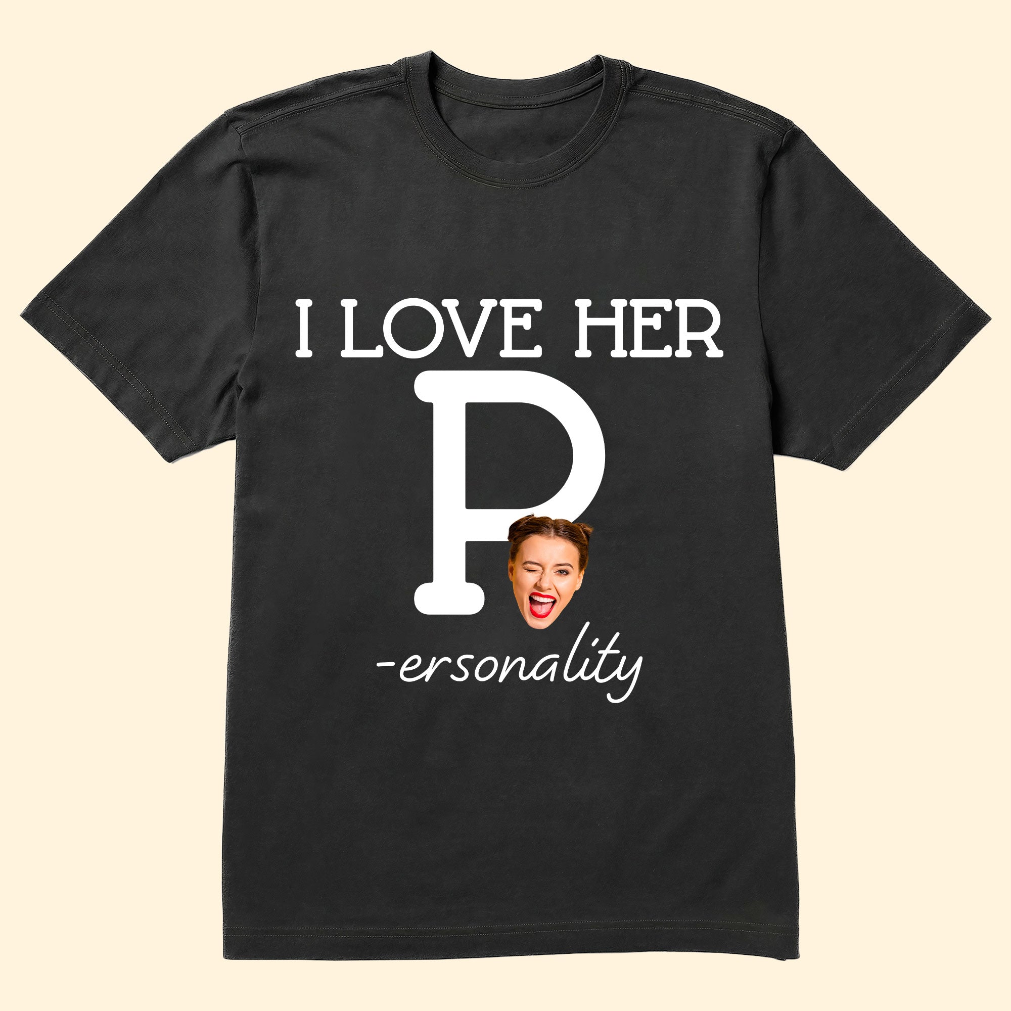 I Love Her P, I Love His D - Personalized Photo Matching Shirt - Image 6