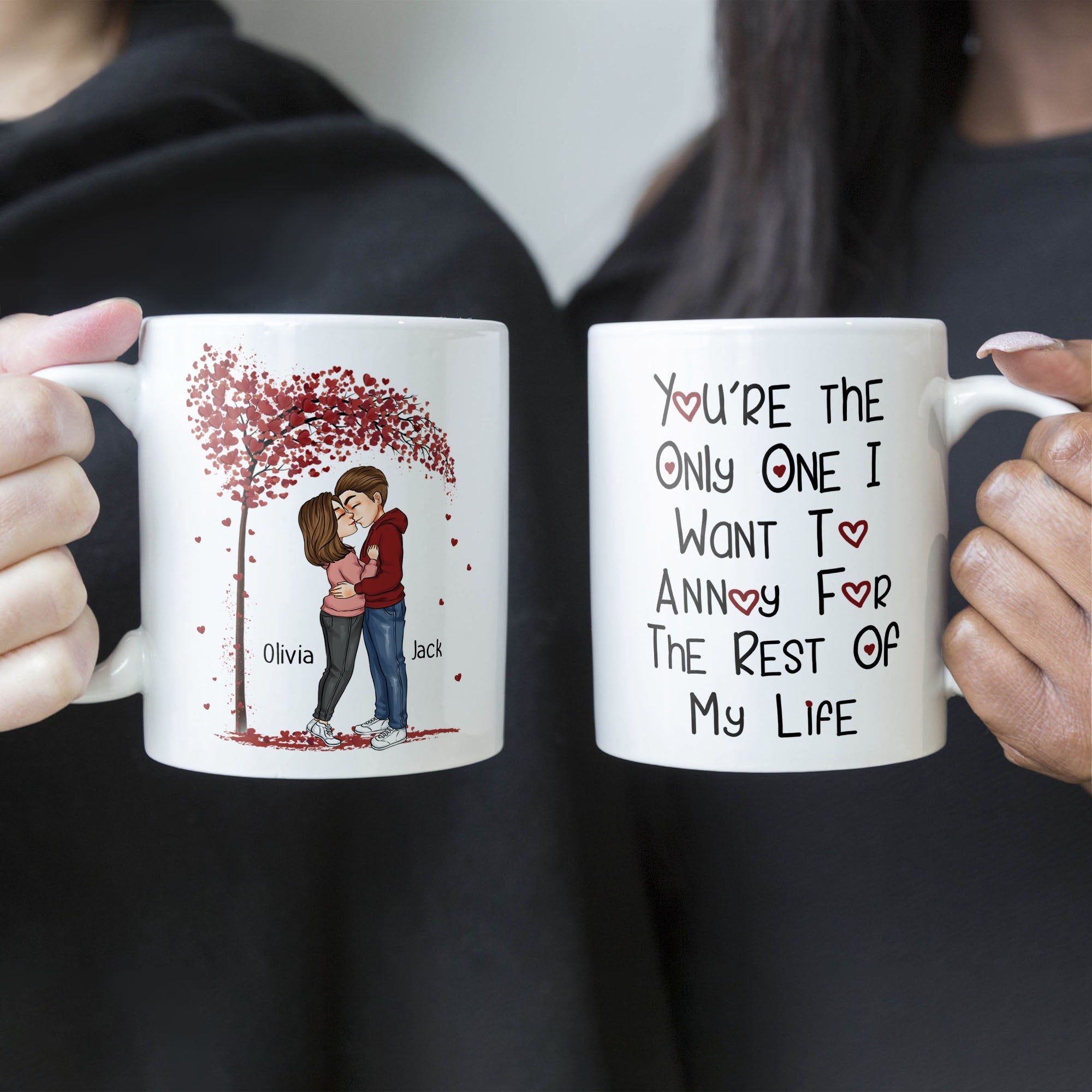 Annoy For The Rest Of My Life - Personalized Mug - Anniversary Gift For Couple, Husband, Wife, Boyfriend, Girlfriend - Image 5