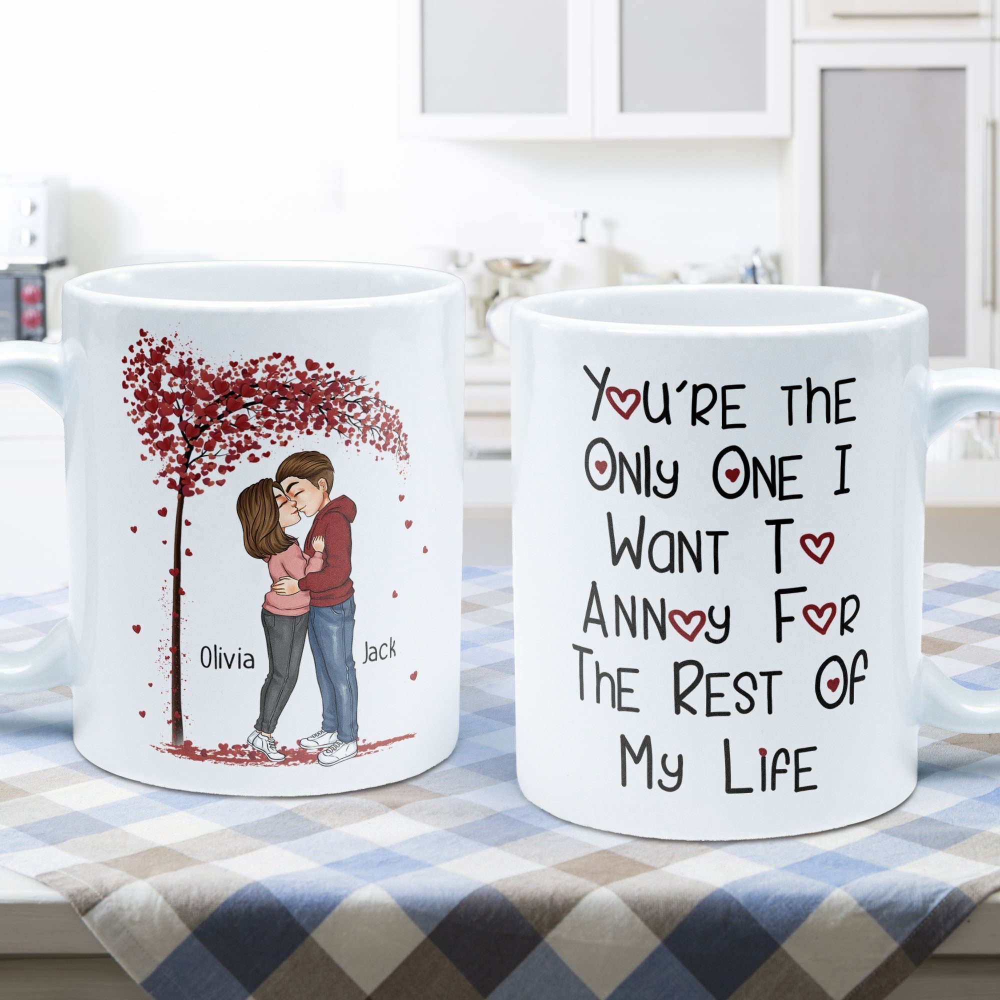 Annoy For The Rest Of My Life - Personalized Mug - Anniversary Gift For Couple, Husband, Wife, Boyfriend, Girlfriend - Image 3
