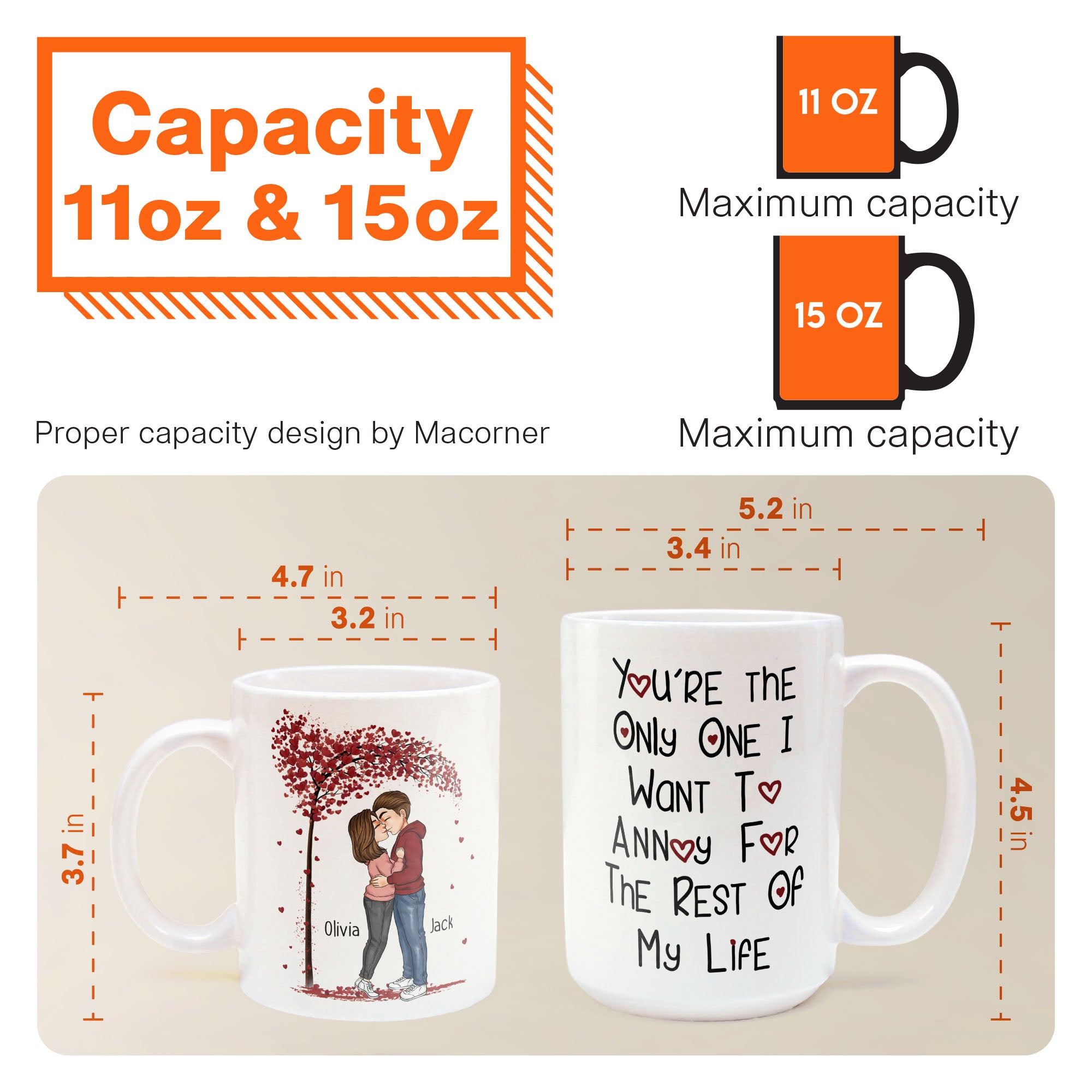 Annoy For The Rest Of My Life - Personalized Mug - Anniversary Gift For Couple, Husband, Wife, Boyfriend, Girlfriend - Image 6