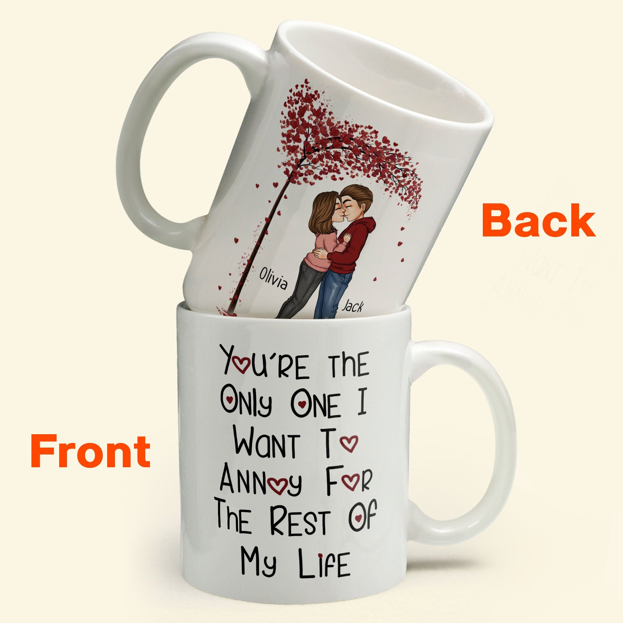 Annoy For The Rest Of My Life - Personalized Mug - Anniversary Gift For Couple, Husband, Wife, Boyfriend, Girlfriend - Image 2