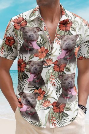 Custom Face Funny Photo Aloha For Pet Lovers - Custom Photo Hawaiian Shirts