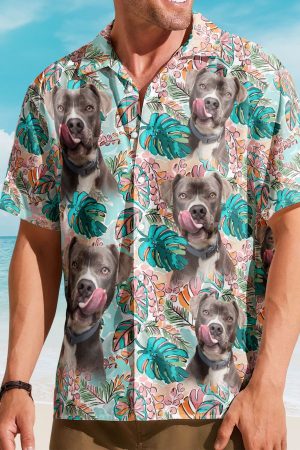 Custom Face Funny Photo Tropical Aloha For Pet Lovers - Custom Photo Hawaiian Shirts