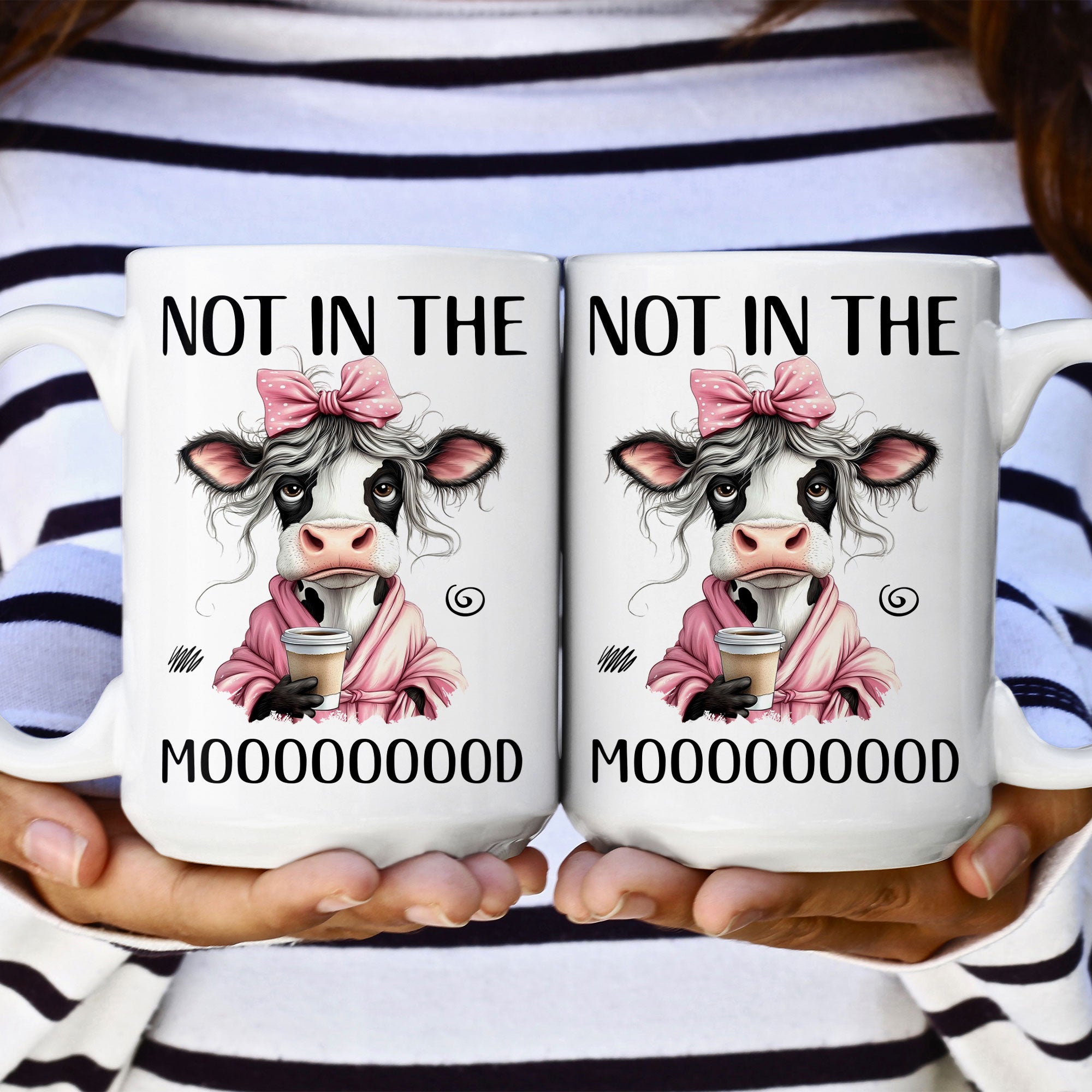 Funny Cow - Not In The Mood - Fun Gifts For Friends, Coworkers, Women - Personalized Mug - Image 4