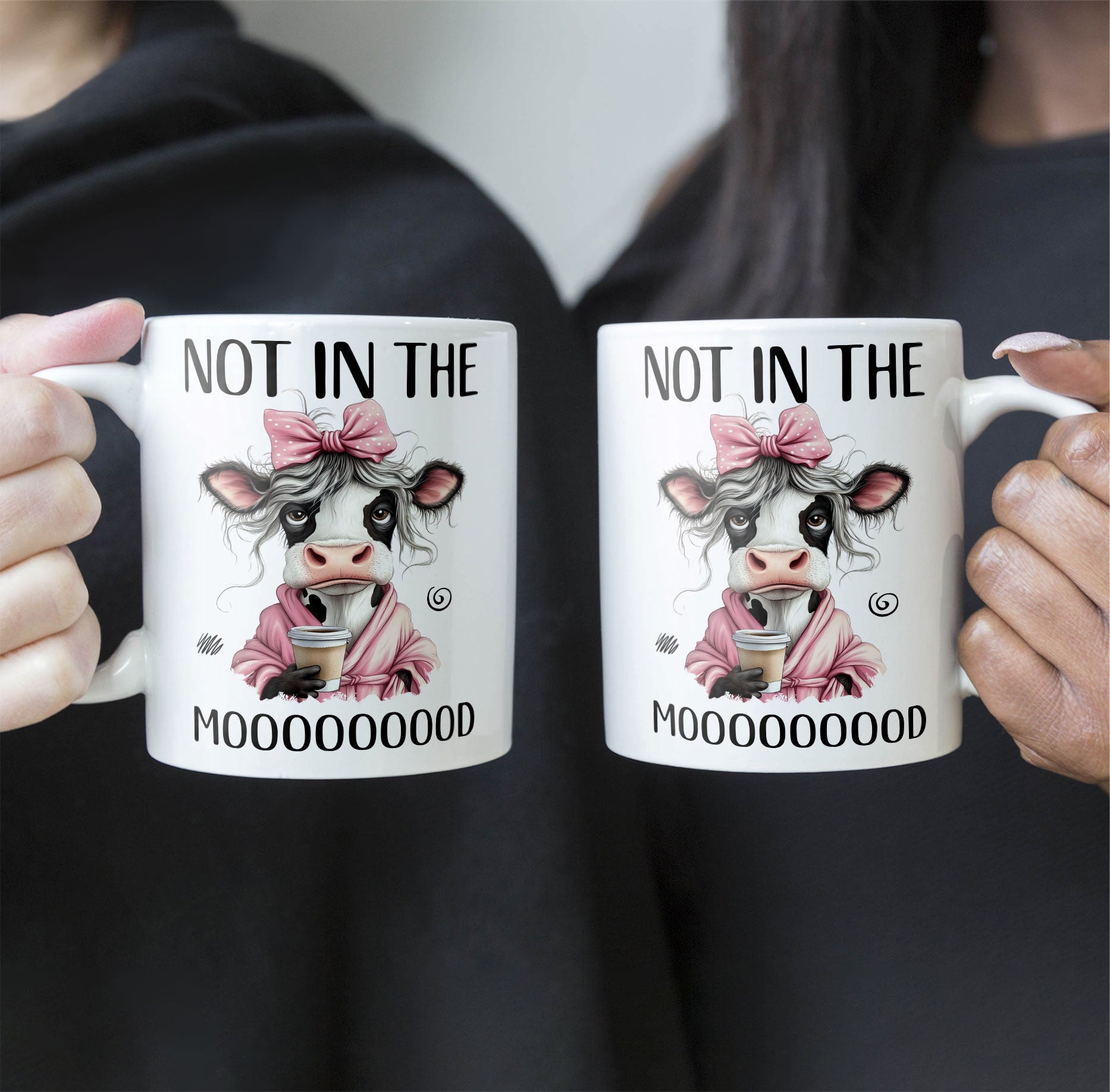 Funny Cow - Not In The Mood - Fun Gifts For Friends, Coworkers, Women - Personalized Mug - Image 5