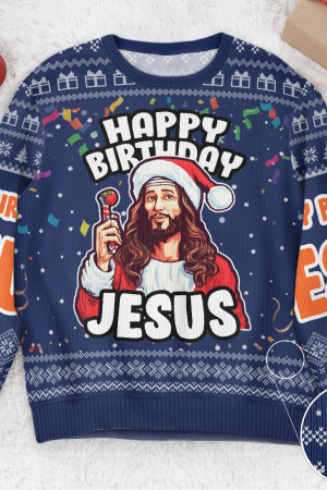 Go Jesus It's Your Birthday - Personalized Ugly Sweater