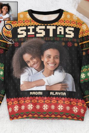 Sistas Christmas - Personalized Ugly Sweater