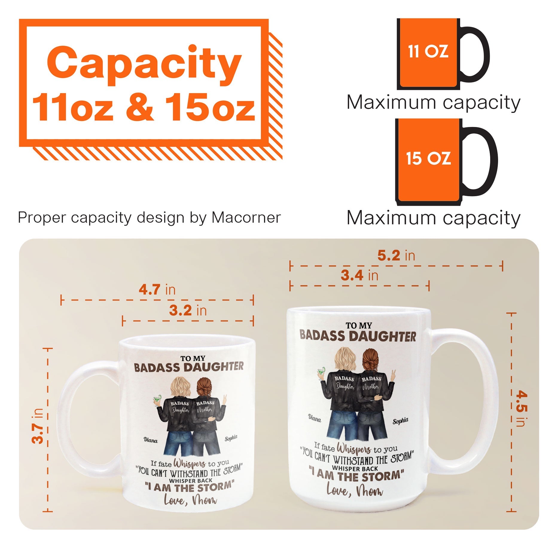 To My Bada** Daughter From Mom - Personalized Mug - Image 8